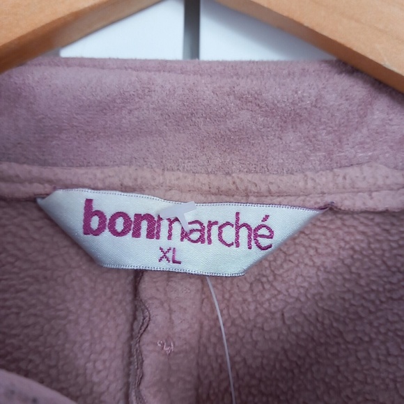 Bonmarche Suedette Bomber Jacket Size XL Rose Dusky Pink - Picture 7 of 12